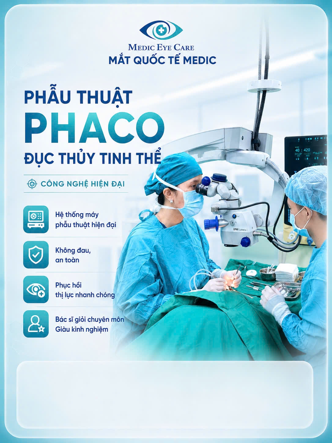 Phẫu thuật Phaco Đục thủy tinh thể
